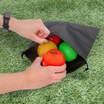 PLAYAPUT Weighted Balls for Baseball and Softball,Set of 6 Weighted Baseball with Mesh Bag,Air Nozzle, Weighted Baseballs for Pitching/Throwing/Catching/Hitting,Improve Power and Speed Weighted Ball