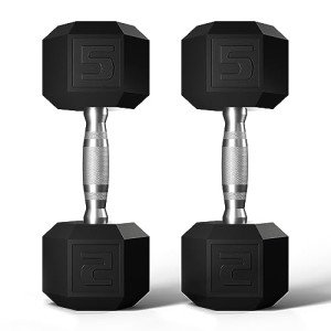 Hex Dumbbell Set – Rubber Coated Hand Weights