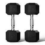 Hex Dumbbell Set – Rubber Coated Hand Weights