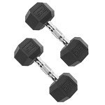 CAP Barbell 50lb Coated Hex Dumbbells (Pair)