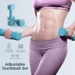 Zempox Adjustable Dumbbell Set for Home Workouts