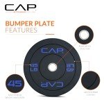 CAP Barbell 45 lb Budget Olympic Bumper Plate