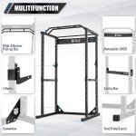 Major Fitness Power Rack Power Cage, F16 All-in-One Multi-Function Squat Rack for Home Gym