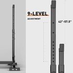 Elevens Squat Rack Stand Adjustable Bench Press Rack Barbell Rack Stand Multi-Function Weight Lifting Rack for Home Gym Strength Training
