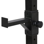 F2C Max Load 550Lbs Pair of Adjustable 41"-66" Rack Sturdy Steel Squat Barbell Free Bench Press Stands GYM/Home Gym Portable Dumbbell Racks Stands