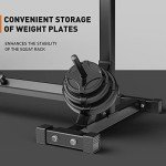 Elevens Squat Rack Stand Adjustable Bench Press Rack Barbell Rack Stand Multi-Function Weight Lifting Rack for Home Gym Strength Training