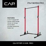 CAP Barbell FM-905Q Color Series Power Rack Exercise Stand, Red