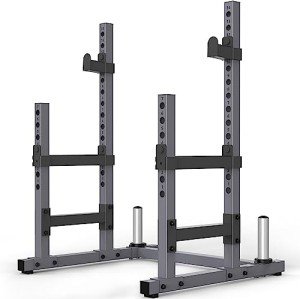 PASYOU Squat Rack for Home Gym with Max Load 1800 lbs for Bumpers and 600 lbs for J Hooks (Model:SR30)