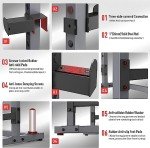 PASYOU Squat Rack for Home Gym with Max Load 1800 lbs for Bumpers and 600 lbs for J Hooks (Model:SR30)