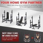 PASYOU Squat Rack for Home Gym with Max Load 1800 lbs for Bumpers and 600 lbs for J Hooks (Model:SR30)