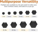 350LB Rubber Hex Dumbbell Set with Rack