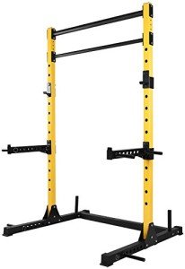 HulkFit Pro Series Gen 1 Squat Stand Rack 2 Pullup Bars - Multi-Color