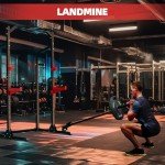 RUNFREELY Power Rack Squat Rack for Home Gym, 1000LBS Power Cage Half Rack with Pull Up Bar,Safety Bar and Landmine,Gym Rack for Weight Lifting, Bench Press and Squat