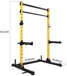 HulkFit Pro Series Gen 1 Squat Stand Rack 2 Pullup Bars - Multi-Color