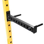 HulkFit Pro Series Gen 1 Squat Stand Rack 2 Pullup Bars - Multi-Color