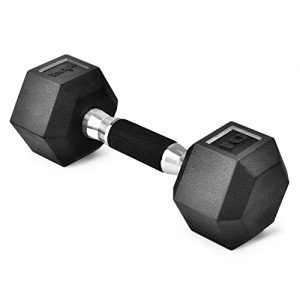 Yes4All Premium 10lbs Hex Dumbbell with Rubber Grip