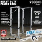 Body-Solid (GPR378 Power Rack - Heavy-Duty Steel Squat Cage with Adjustable Safety Bars and Chin-Up Bar for Home and Light Commercial Gym