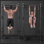 FAGUS H 3"x3" Power Cage, 2400lbs Multi-Function Power Rack, Commercial Squat Rack for Home Gym Free Weight with Attachment Set, Jammer Arm, Lever Arm, Lat Pulldown, Leg Extension and Curl