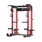 MAJOR FITNESS F22 Multi-Functional Power Rack—1600lbs Capacity All-in-One Squat Rack with Dual Pulley System for Home Gym Strength Training