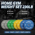 Mikolo Multi-Function Power Cage, 2200lbs Squat Rack with LAT-Pull Down System & Cable Crossover Machine, Training Equipment with Leg Hold-Down Attachment, Garage & Home Gym Package (Red)