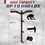 Yes4All 6 Pegs & 4 Barbell Storage Racks Load Up To 1190 LBS - Wall Mounted Weight Plate Tree & Barbell Holder