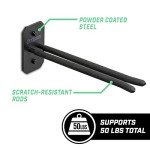 GoSports Wall Mounted Ski and Snowboard Storage Rack - 2 or 8 Ski Sizes
