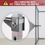 SYL Fitness Dip Bar Attachments for 2" x 2" or 3" x 3" Power Rack - Narrow & Wide Dips Double Handles (Patent Pending) (For 2" x 2" Rack)