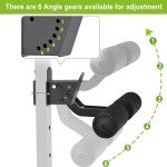 Nordic Hamstring Curl Squat Rack Attachment for 2" x 2" Power Rack with 5/8" or 1" Hole - Adjustable Leg Hold Down Attachment with Premium Leather Surface - for Ultimate Home Gym Experience