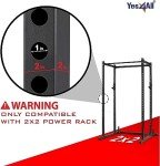 Yes4All Olympic Weight Plate Holder Attachment, Weight Plate Storage for Power Rack 2x2-3x2 - Fit 2 Inches Weight Plates