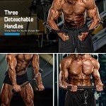 SERTT Weight Cable Pulley System Gym, Upgraded Cable Pulley Attachments for Gym LAT Pull Down, Biceps Curl, Tricep, Arm Workouts - Weight Pulley System Home Gym Add On Equipment