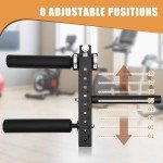 Power Rack Mounted Leg Extension and Curl Machine for Home Gym, Seated Leg Strength Extension and Curl Equipment, Adjustable Squat Rack Attachment for Lower Body Leg Muscle Training