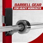 Yes4All J-Hooks Barbell Holder for Power Rack - J Hook Weight Rack / Fitness Racks J Hook - Fit 2x2 inch Square Tube (Pair)
