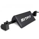 RitFit Multi-Function Power Rack Attachment, 2-in-1 Hip Thrust and Preacher Curl Attachment Power Cage, Squat Rack Attachments with Adjustable Preacher Curl Pad/Hip Thrust Pad for Home Gym