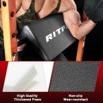 RitFit Multi-Function Power Rack Attachment, 2-in-1 Hip Thrust and Preacher Curl Attachment Power Cage, Squat Rack Attachments with Adjustable Preacher Curl Pad/Hip Thrust Pad for Home Gym