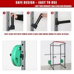 SYL Fitness Olympic Weight Plates Holder Power Rack Attachment Weights Storage Rack, Fit 2x2" Rack (1" Hole)