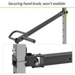 SELEWARE Adjustable Lever Arms Heavy Duty Jammer Arms, Only Fits 2'' x 2'' Power Rack Rated 600 lbs Per Arm for Strength Training Home Gym Workout Attachments