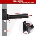 SYL Fitness Olympic Weight Plates Holder Power Rack Attachment Weights Storage Rack, Fit 2x2" Rack (1" Hole)