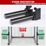 SYL Fitness Olympic Weight Plates Holder Power Rack Attachment Weights Storage Rack, Fit 2x2" Rack (1" Hole)