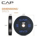 CAP Barbell 45 lb Budget Olympic Bumper Plate