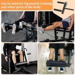 Power Rack Leg Curl Attachment, Seated Leg Strength Extension and Curl Athletic Practice Machine for Home Gym Equipment, Adjustable Leg Extension Attachment for Body Muscle Training Load 600 Lb