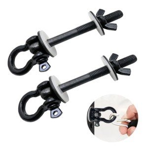 DyaMag Power Rack Attachments with Silicone gaskets for Resistance Band. O-Ring Attachment for Power Rack Squat Racks. Band Pegs for 1-3 inch Power Rack(2 Pack)