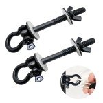 DyaMag Power Rack Attachments with Silicone gaskets for Resistance Band. O-Ring Attachment for Power Rack Squat Racks. Band Pegs for 1-3 inch Power Rack(2 Pack)