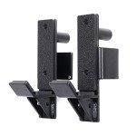 SYL Fitness J-Hooks for 2"x2" Squat/Power Rack(1" Hole), Heavy Duty J-Cups Barbell Holder with UHMV Pads