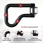 Yes4All 500 LBS Capacity - Dip Bars for 2x2 with 1" Hole Power Cage, Squat Rack Attachments - Multi-Grip Handles Dip Attachment for Dips, Pull Up, Push-up