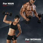 RitFit 10LB Rubber Encased Dumbbells Set of 2