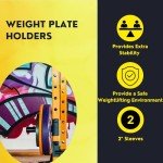 HulkFit Pro Series 2.35” x 2.35” Weight Plate Holders Attachment Accessory Pro Series Power Cage - Pair