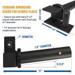 Yes4All Power Rack J-Hooks 2x2 + Weight Holder Attachment 2x2