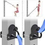 Lifeswell Resistance Band Anchors, Rack Attachment for 3"x3" Power Rack with 1" or 5/8" Hole, Adjustable Multi Point Workout Hook for Strength Training, Fitness, Physical Therapy, 2 Pack