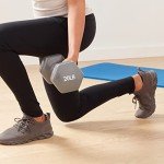 Amazon Basics Vinyl Dumbbells, 20 lbs (Set of 2)