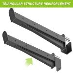 Kipika Safety Spotter Arms and J-Hooks for 2" x 2" Power Racks with 5/8" or 1" Hole - Heavy Duty Barbell Holders and Catches with Rubber Pads - Power Rack Attachments for Squat, Bench Press and More